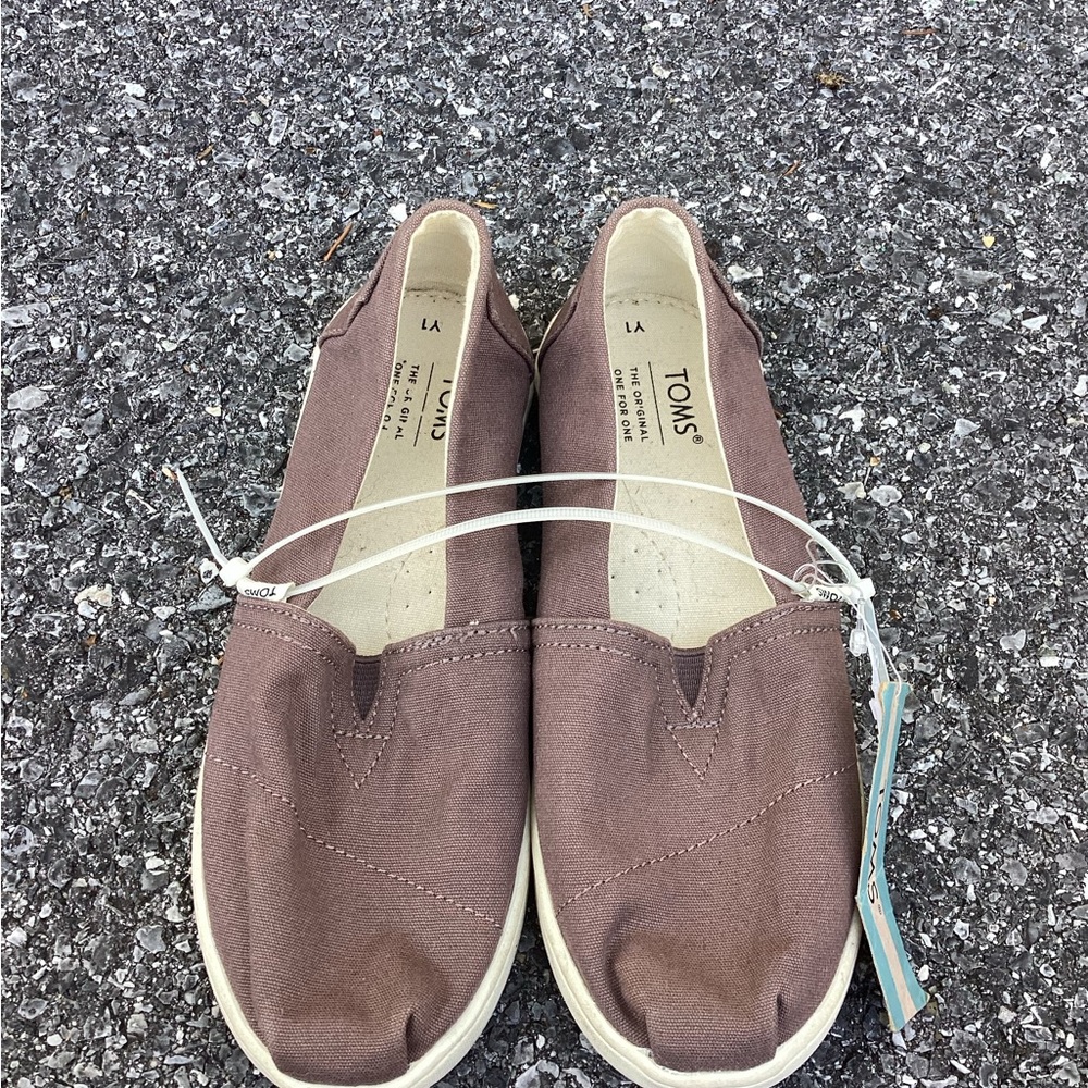 Tiny Alpargata Grey Canvas Toddler Shoe sz 1y